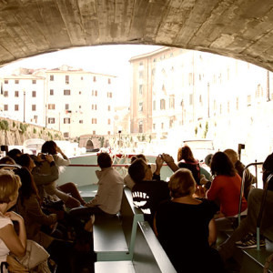 Visit Livorno by boat along the canals