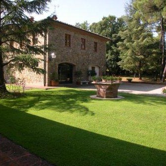 Villas on top of a hill in Chianti