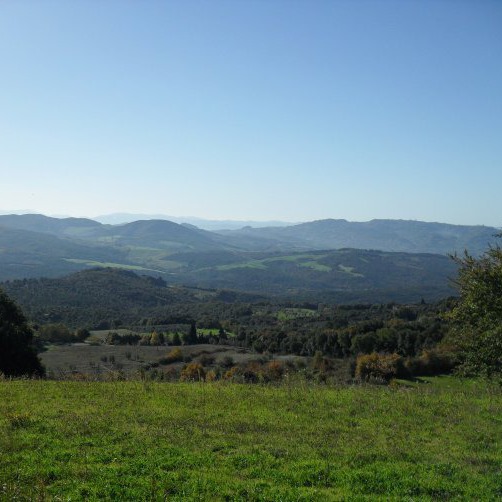 Villas on top of a hill in Chianti