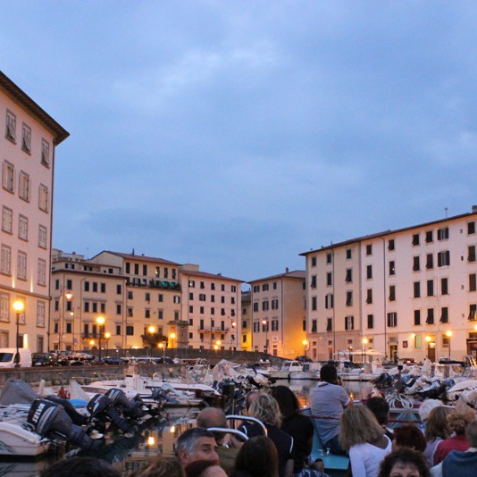 Visit Livorno by boat along the canals