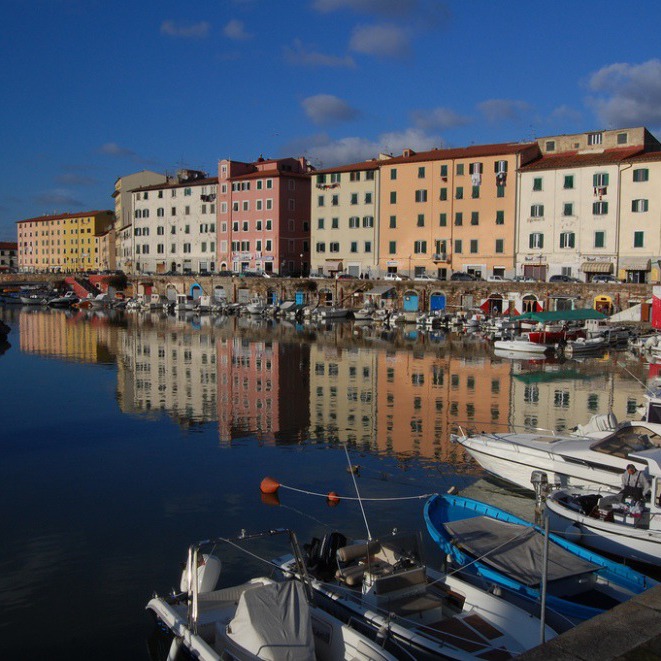 Visit Livorno by boat along the canals