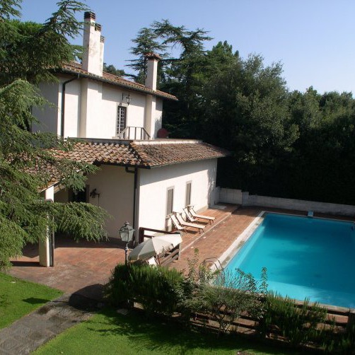 Villas on top of a hill in Chianti